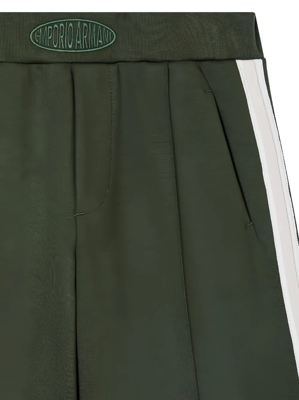 Emporio Armani Kids Shorts met geborduurd logo Groen