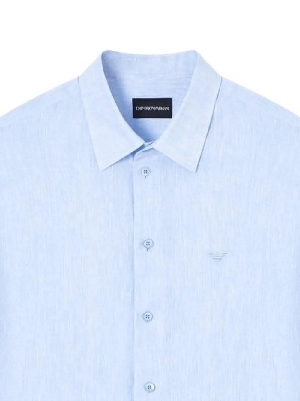 Emporio Armani Overhemd met logo Blauw
