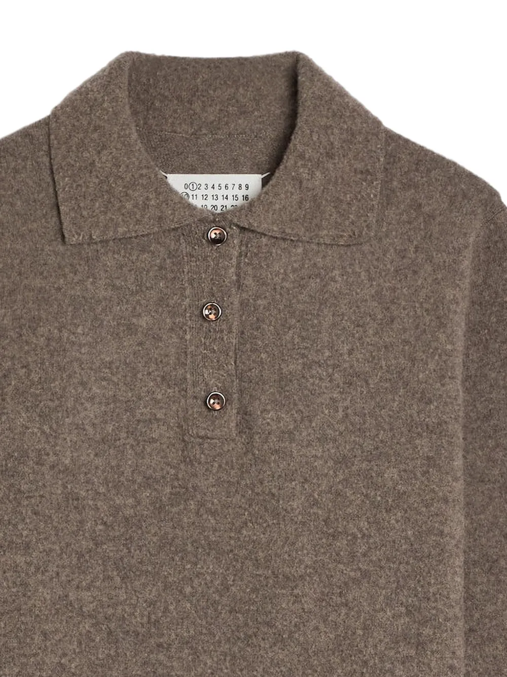 Maison Margiela Polotop met knopen Bruin