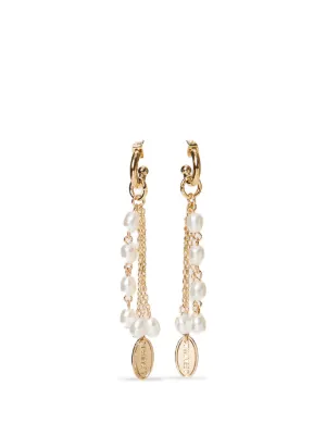 Off-White Arrow-motif ball-chain Earrings | ゴールドトーン