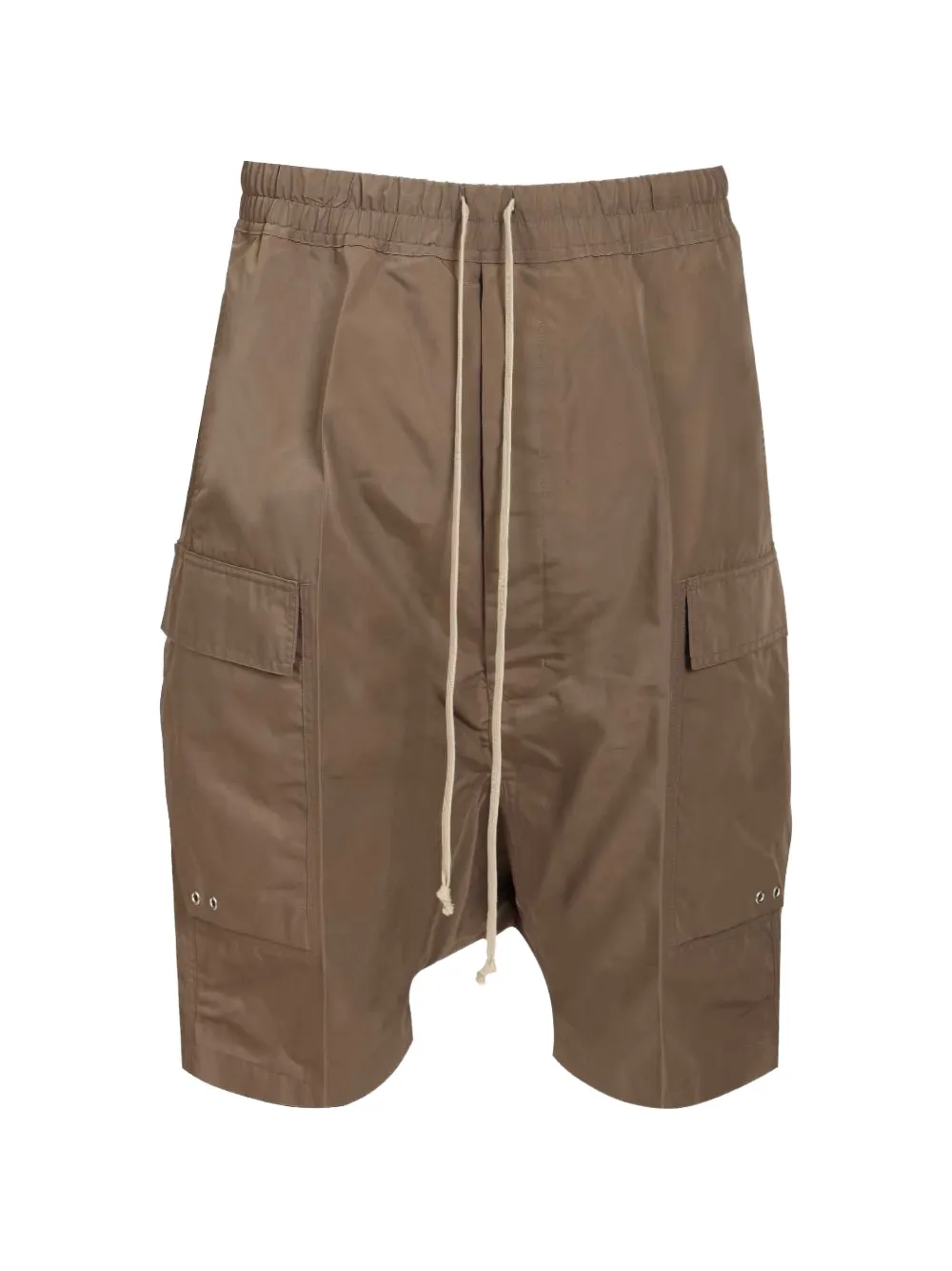 Rick Owens drawstring detail cargo shorts - Grigio