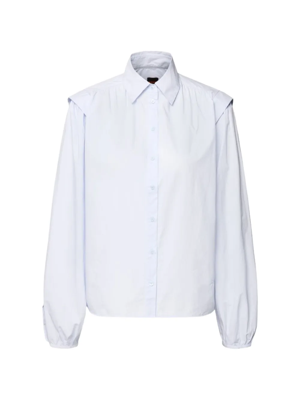 BOSS shoulder-pad button shirt - Blu