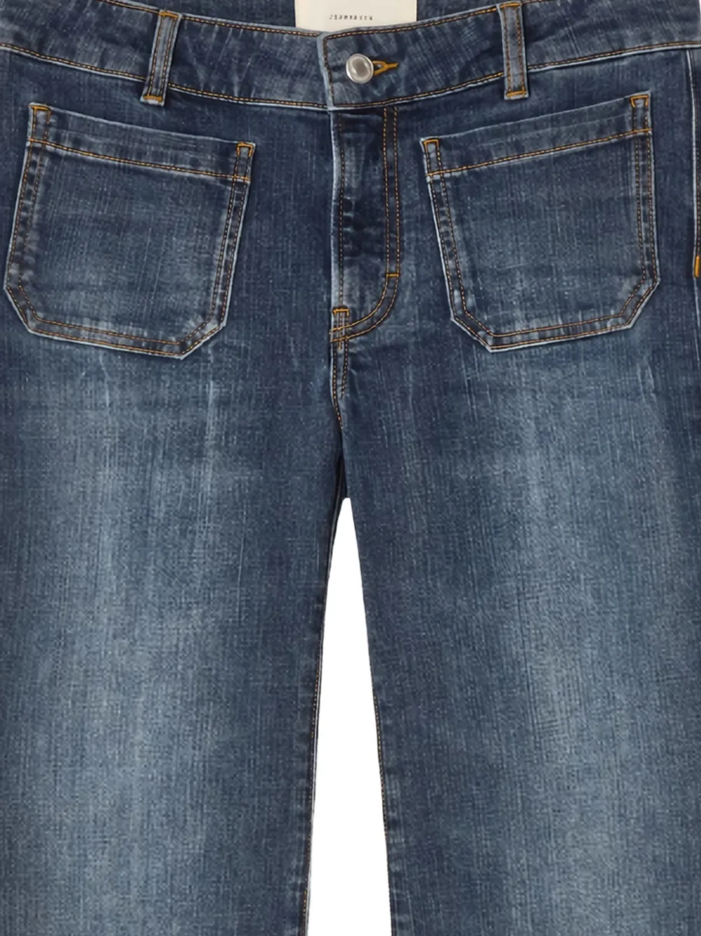 St Monica Low Front-Pocket Jeans