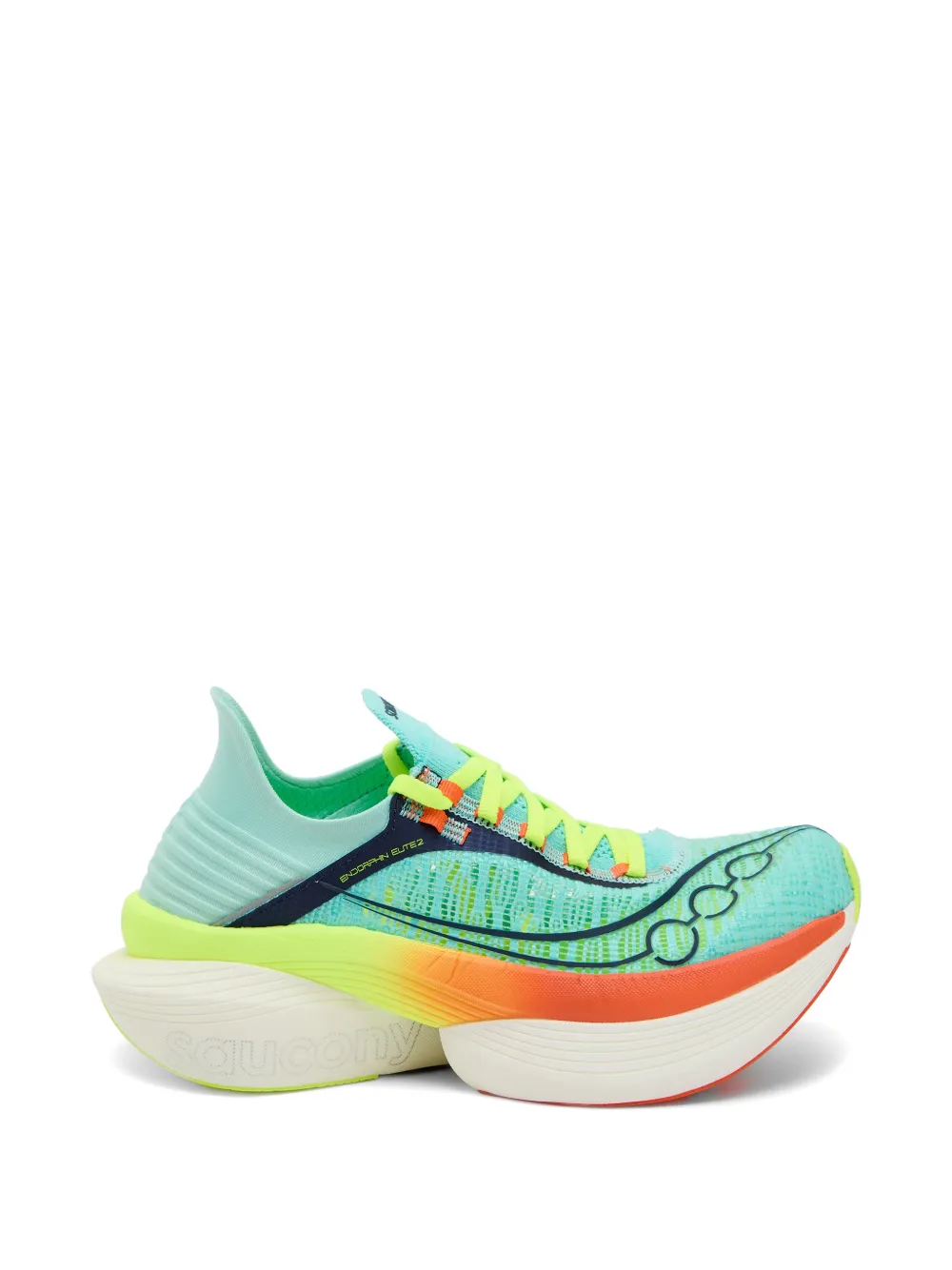 Saucony Endorphin Elite 2 panelled mesh sneakers - Blau