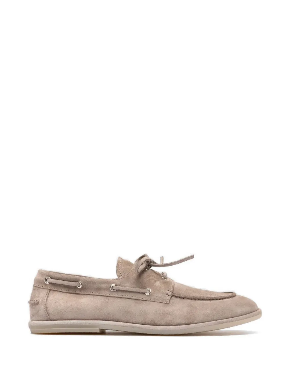 Officine Creative Love 101 suede boat shoes - Nude