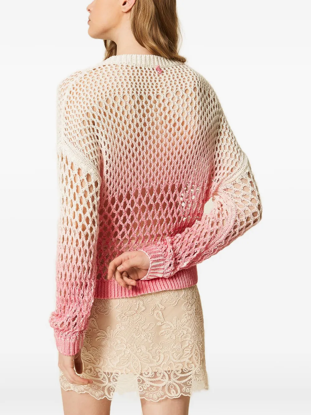 TWINSET Myfo katoenen trui Roze