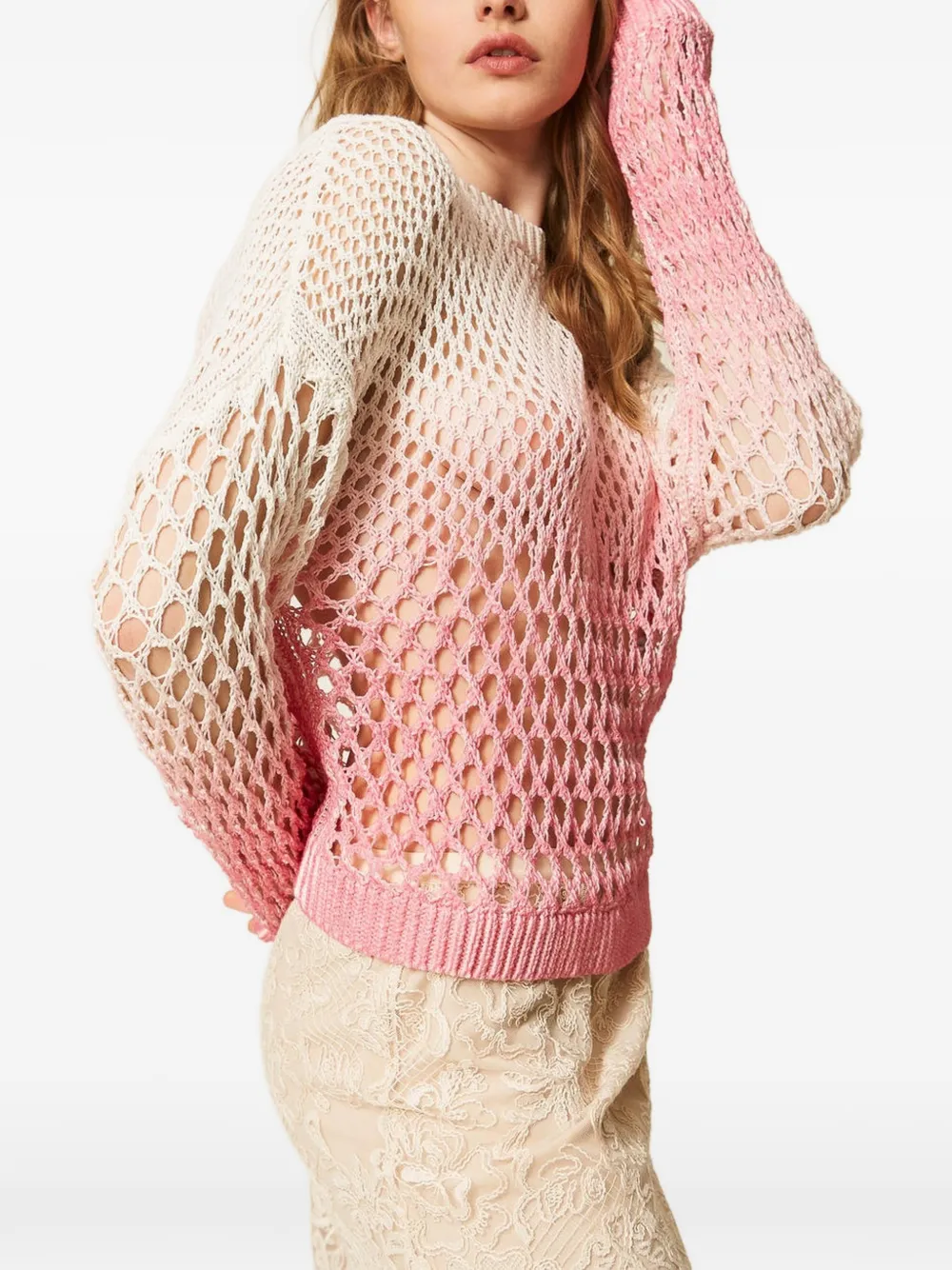 TWINSET Myfo katoenen trui Roze