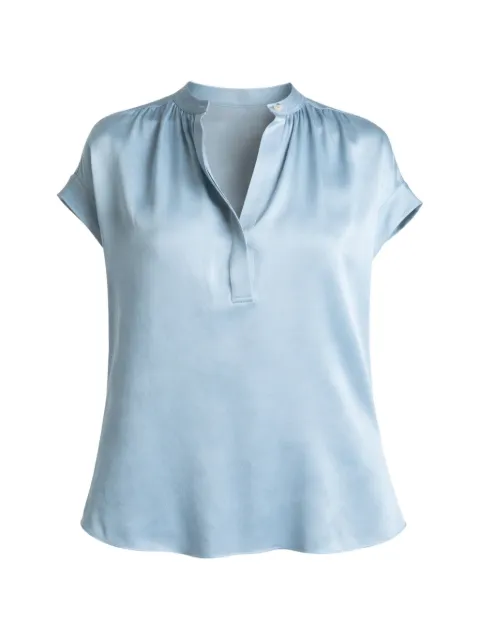 Vince blusa con cuello fruncido