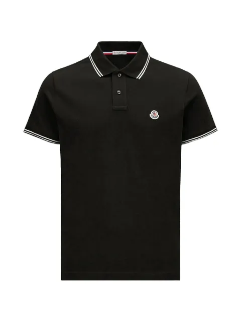 Moncler logo-patch polo shirt