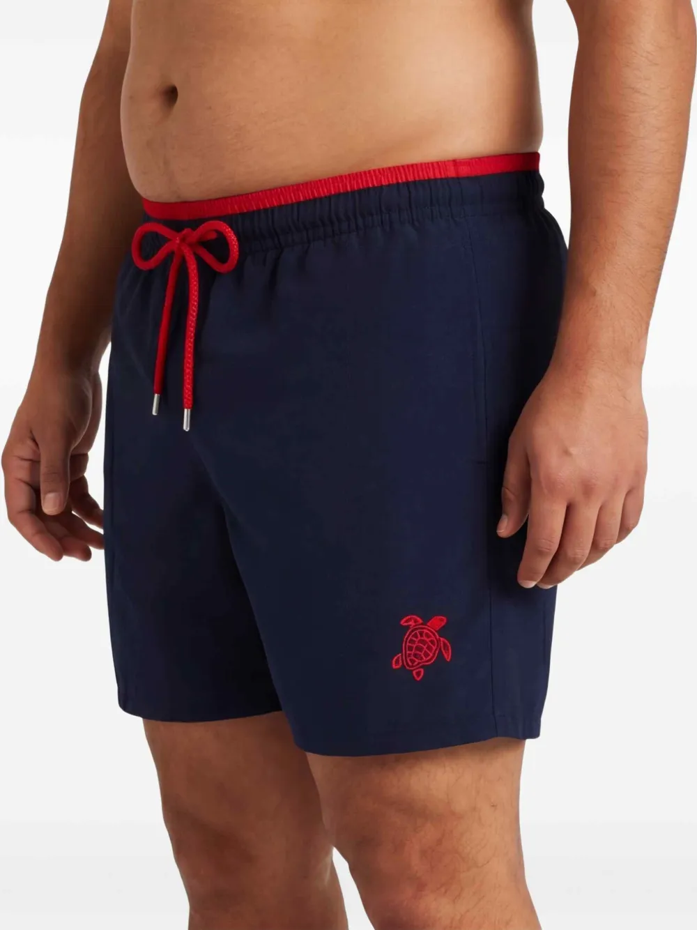 Vilebrequin Zwembroek met elastische tailleband en trekkoord Blauw
