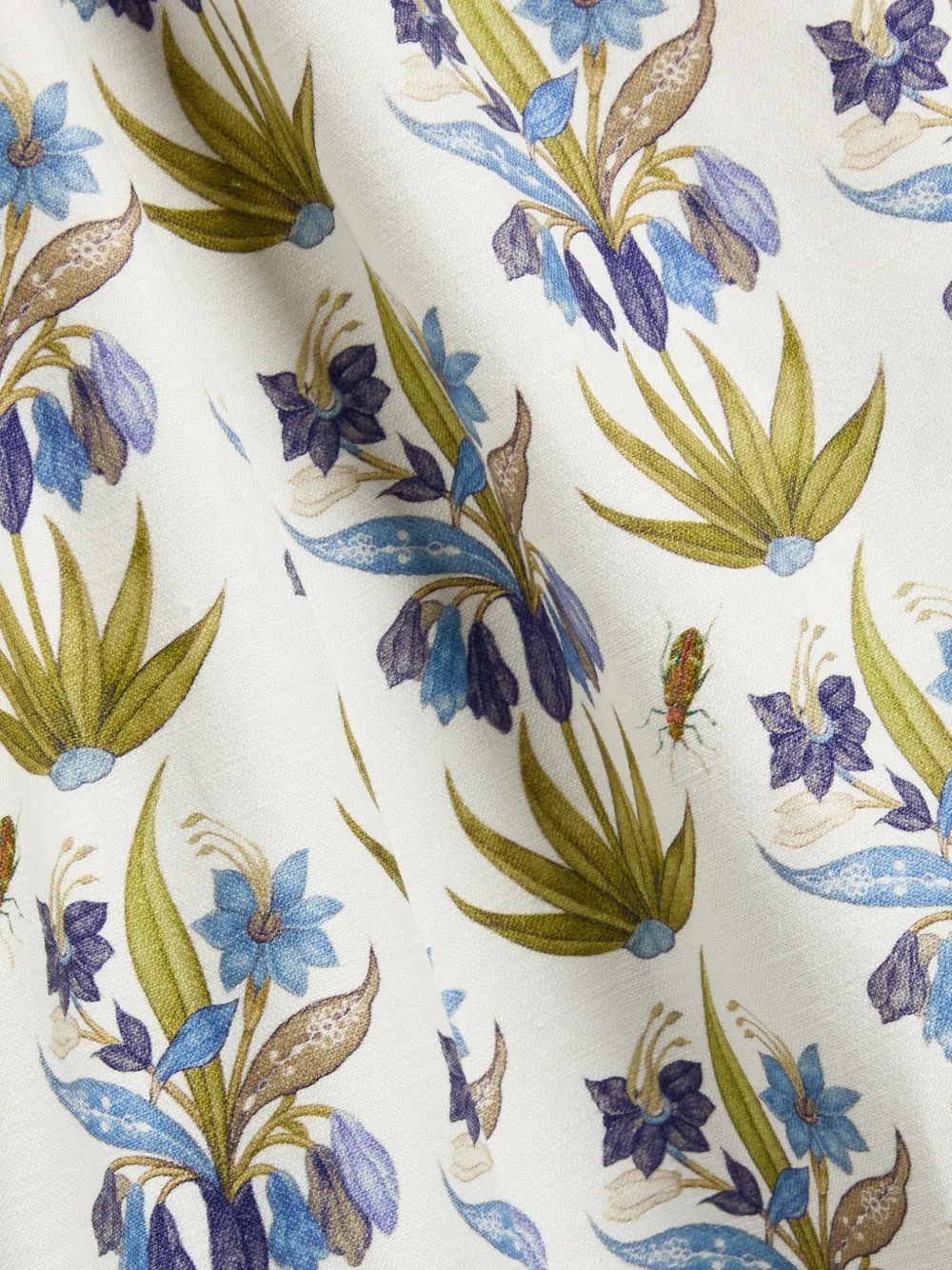 Emporio Sirenuse Midi-jurk met bloemenprint Wit