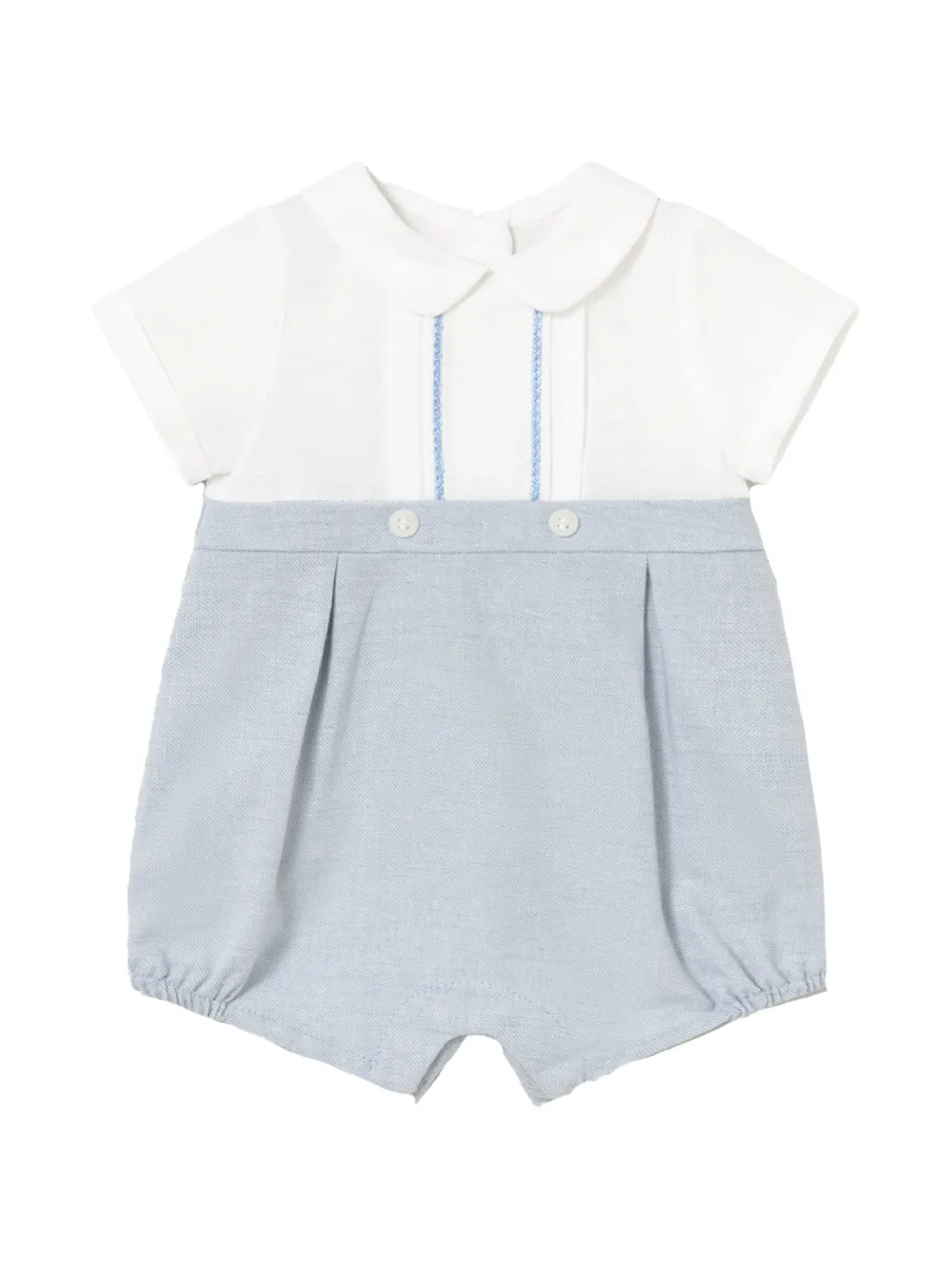Mayoral short-sleeve romper - Blue