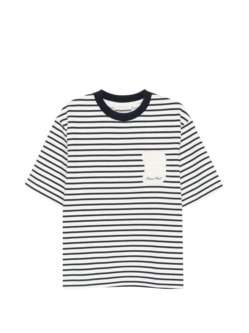 Bram’s Fruit striped pocket T-shirt - Bianco