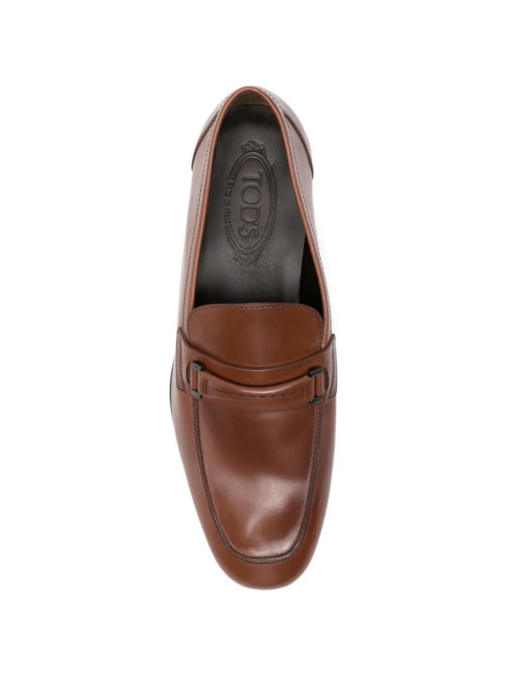Tod's Leren penny loafers Bruin