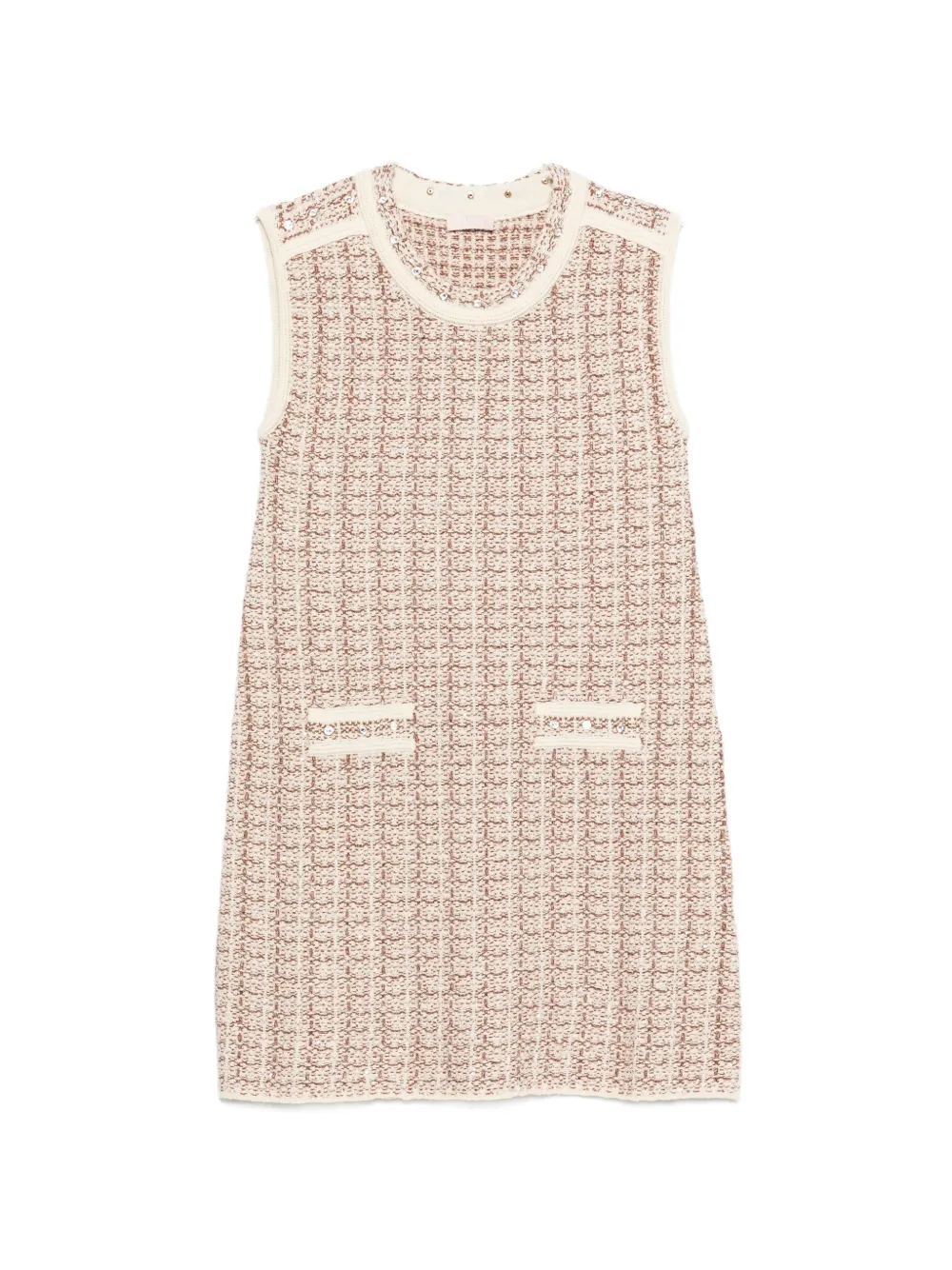 LIU JO knitted mini dress - Toni neutri
