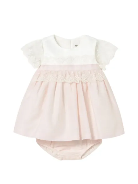 Mayoral lace-detail dress set