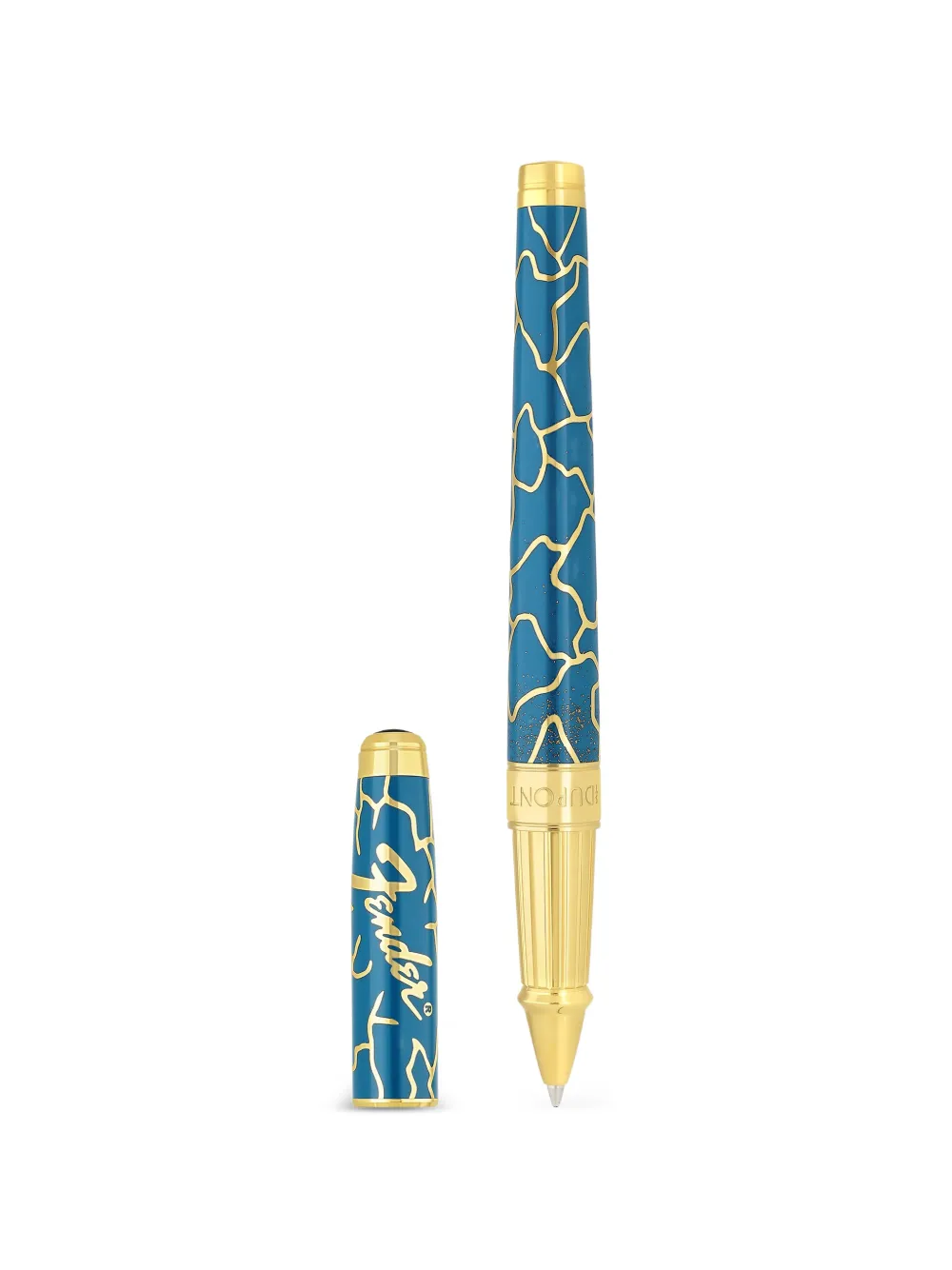 S.T. Dupont Rollerball pattern pen - Blu
