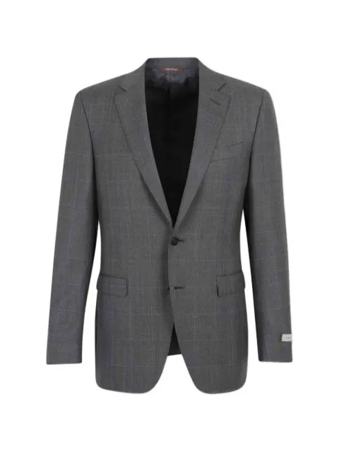Canali check button suit
