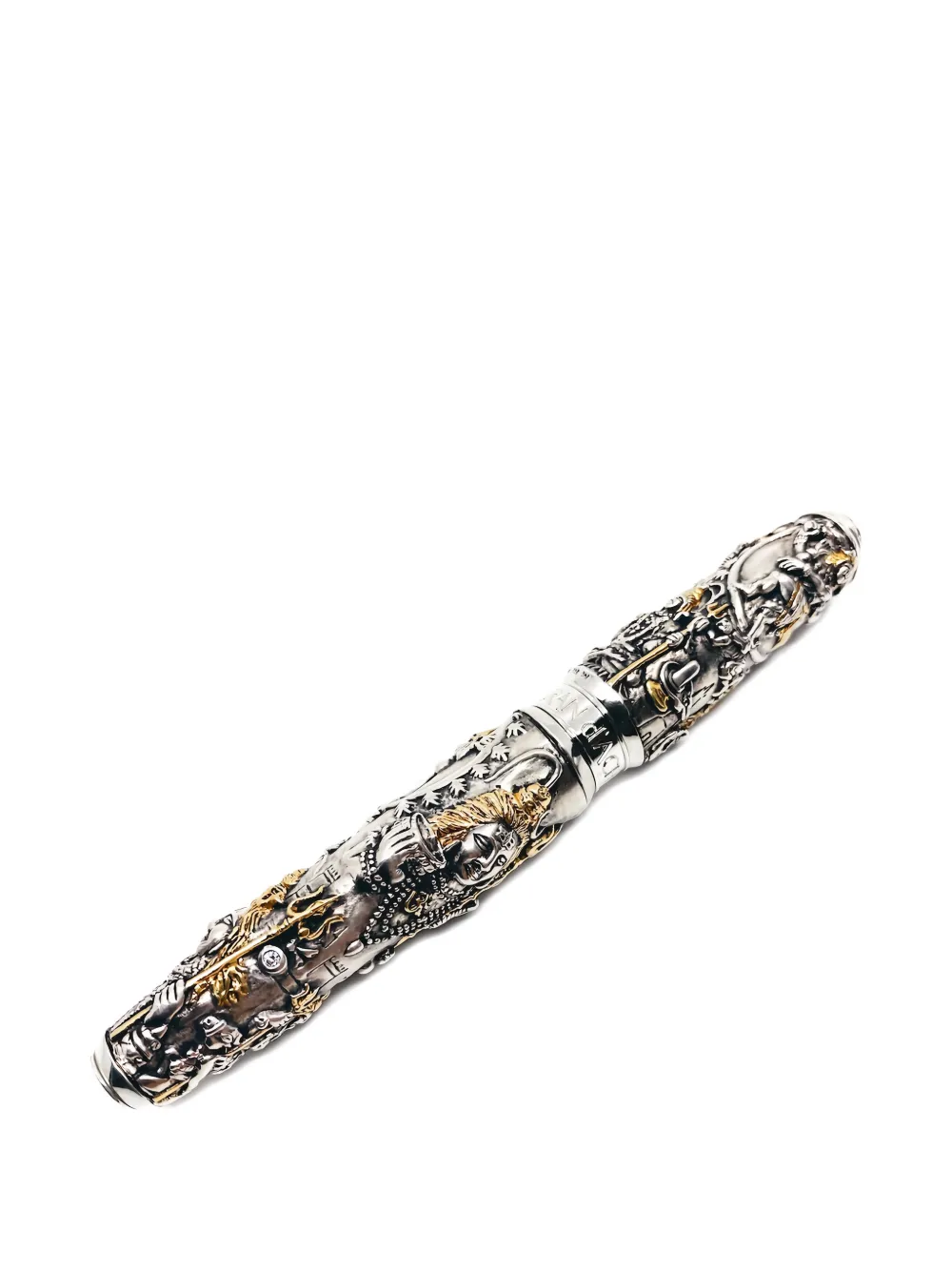 Caran d’Ache Shiva solid silver fountain pen