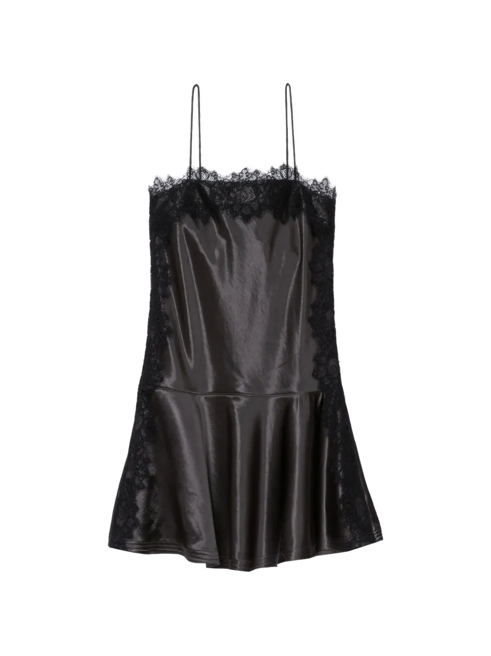 3.1 Phillip Lim Cami lace-trim mini dress - Nero