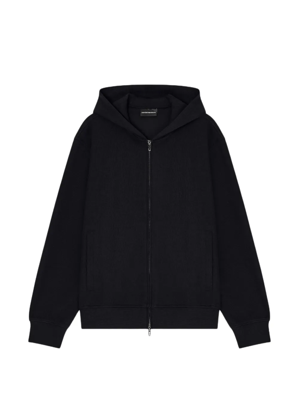 Emporio Armani canneté hoodie - Nero