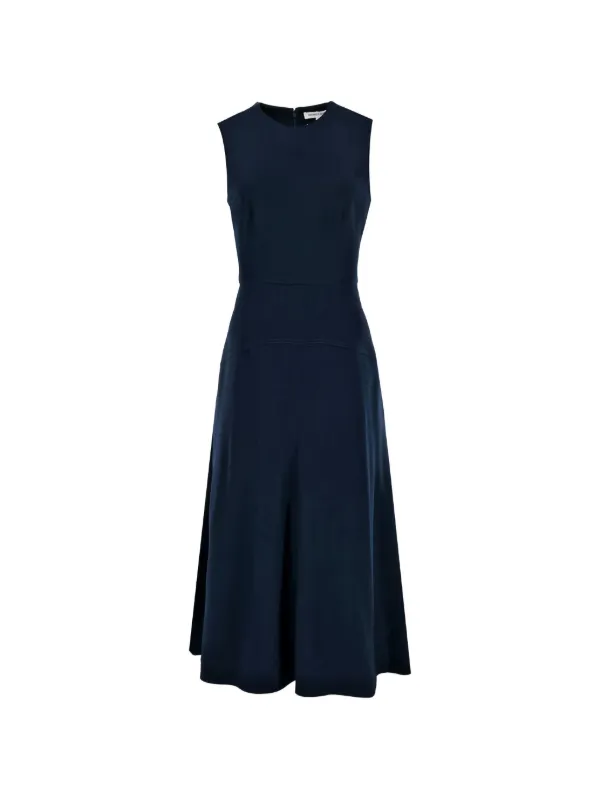 Veronica Beard Karrigan A-line Midi Dress in Blue