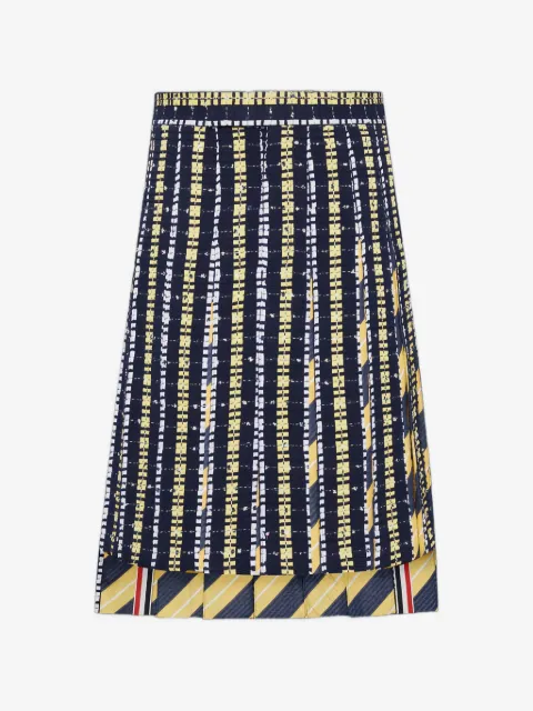Thom Browne stripe pleated skirt