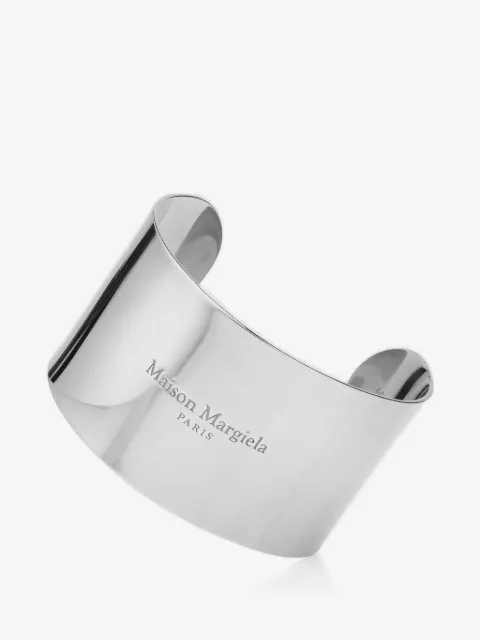 Maison Margiela logo wide cuff bracelet
