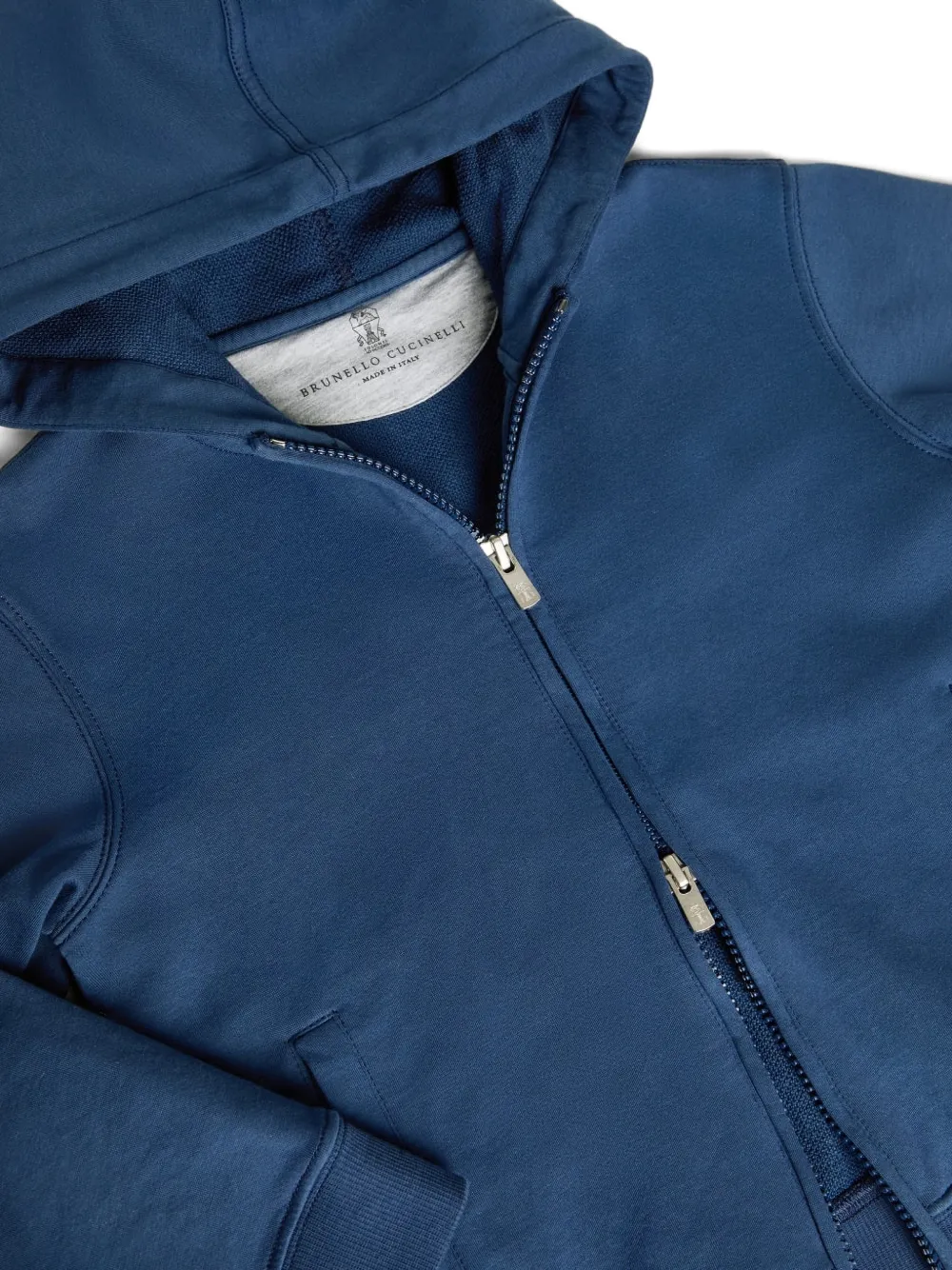 Brunello Cucinelli Kids Hoodie Blauw