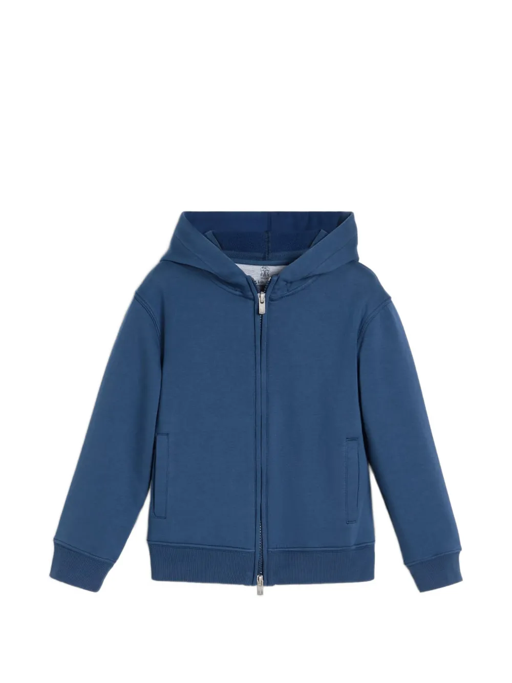 Brunello Cucinelli Kids long-sleeve hoodie - Blu