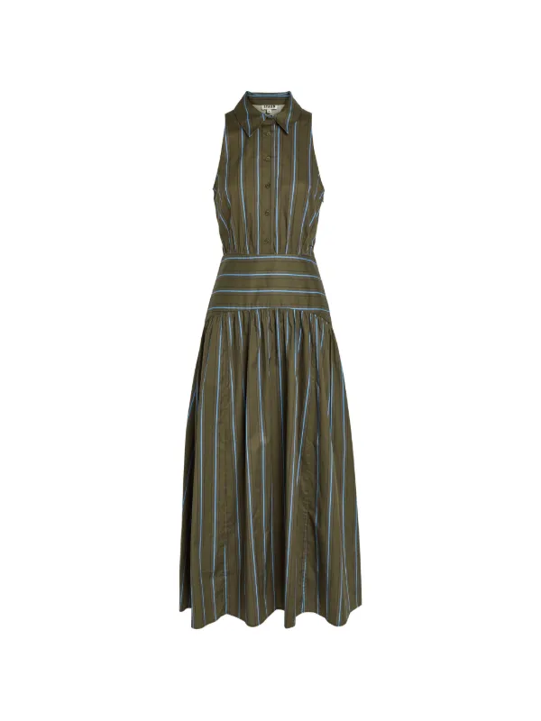 staud green stripe dress Elena Dress – Hill's Dry Goods