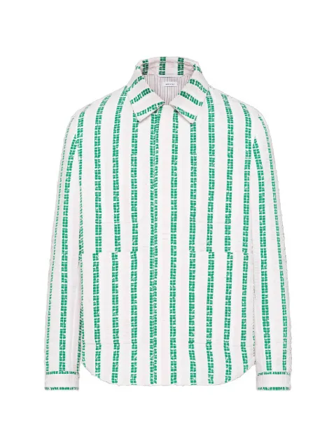 Thom Browne Repp striped tweed utility jacket