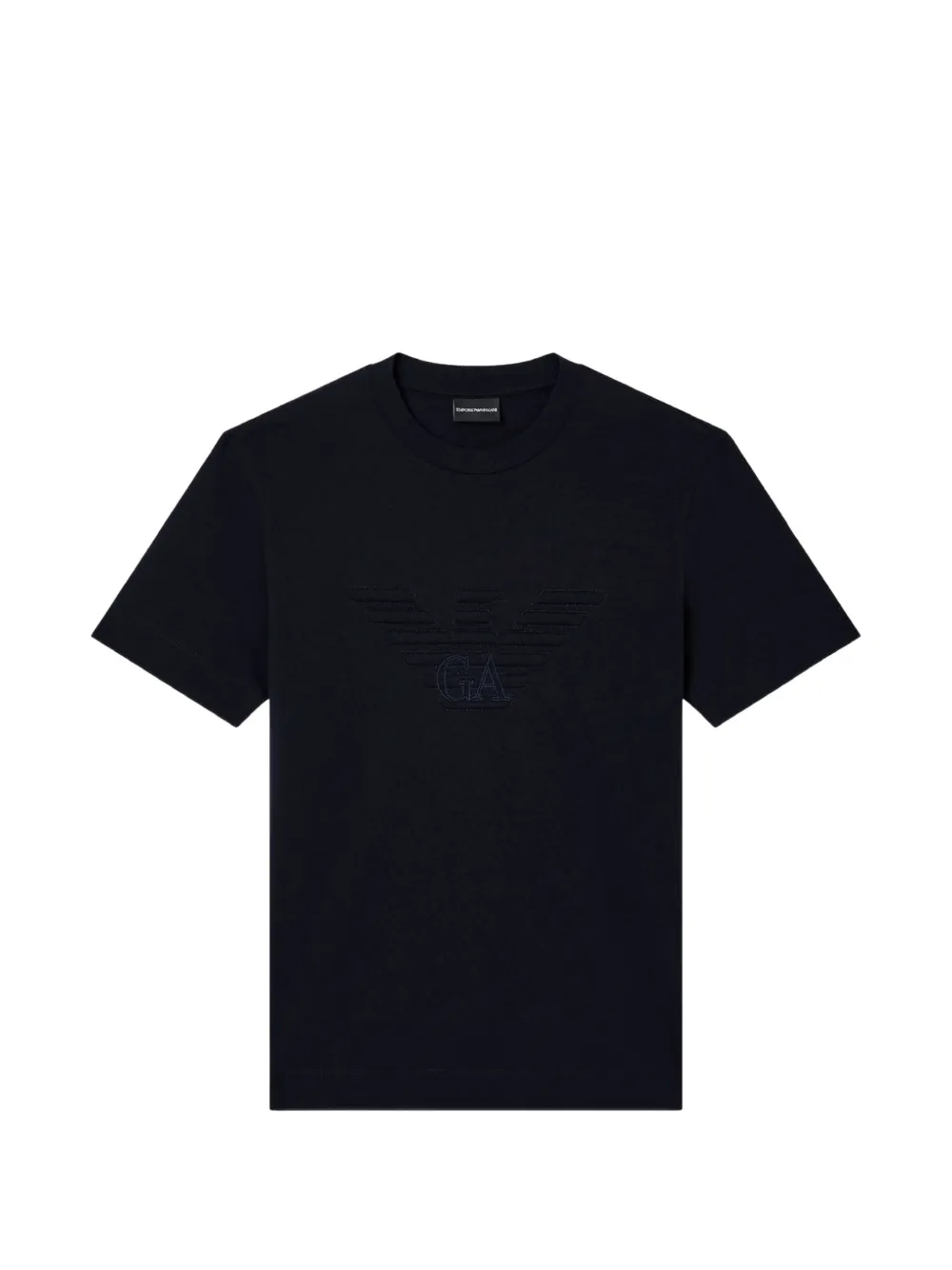 Emporio Armani logo crew-neck T-shirt - Blu