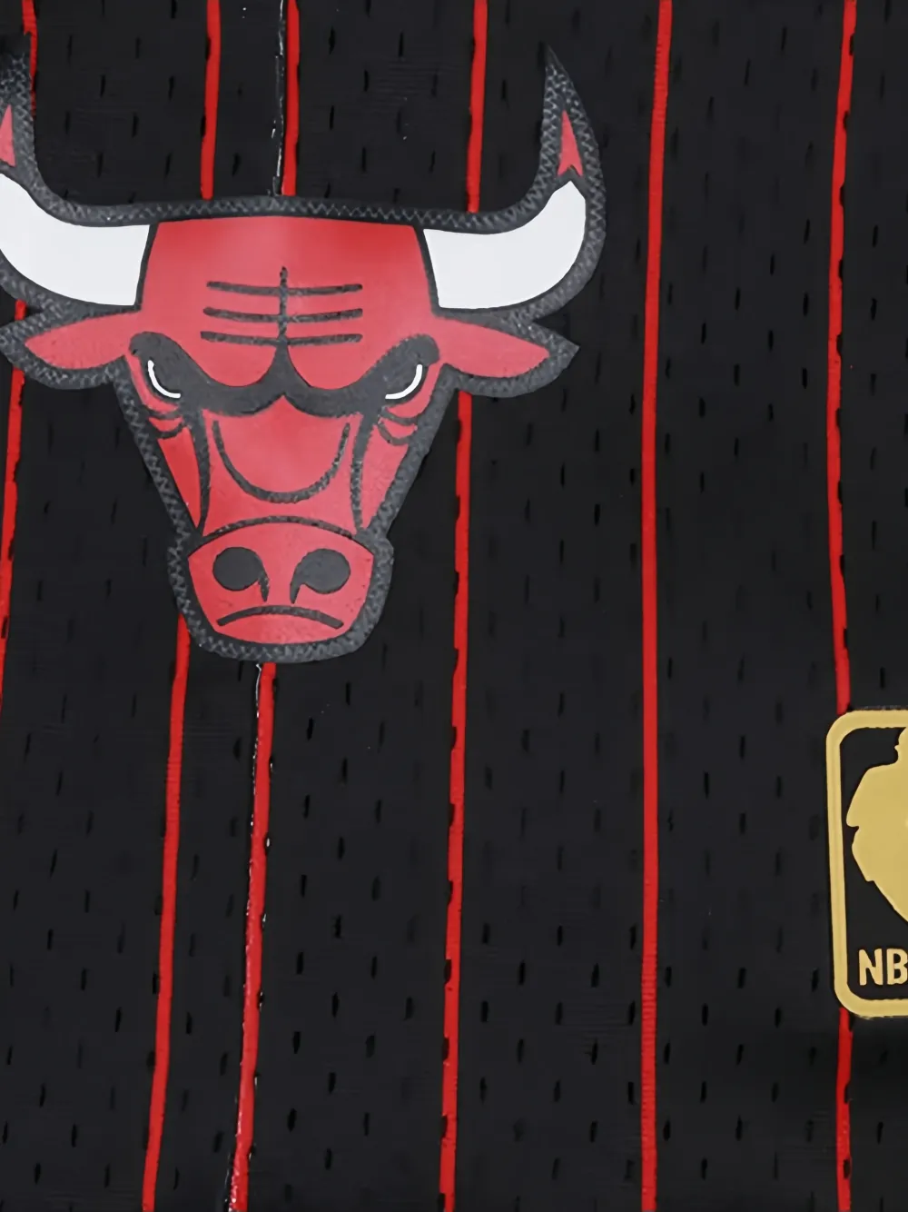 Mitchell & Ness Gestreepte shorts Zwart