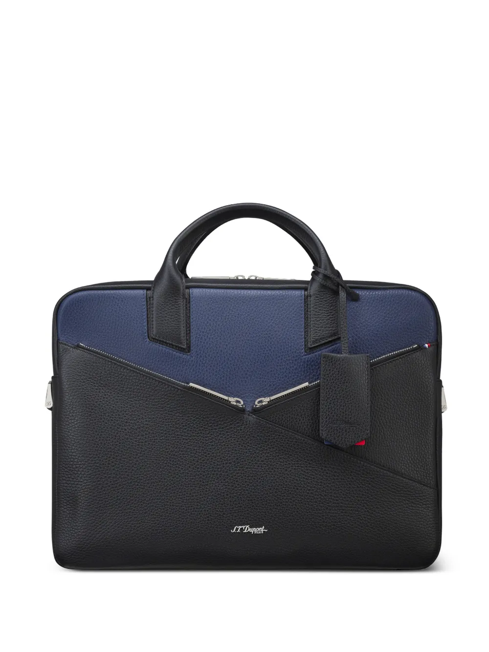 S.T. Dupont Neo Capsule grained-leather briefcase - Nero