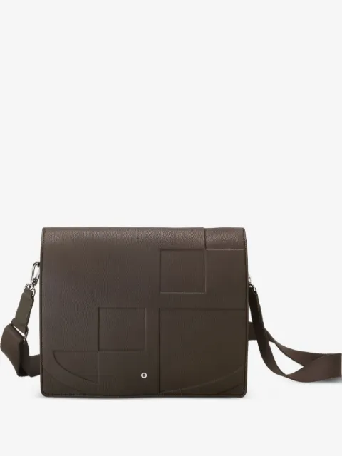 Graf von Faber-Castell mochila tipo mensajero con logo en relieve