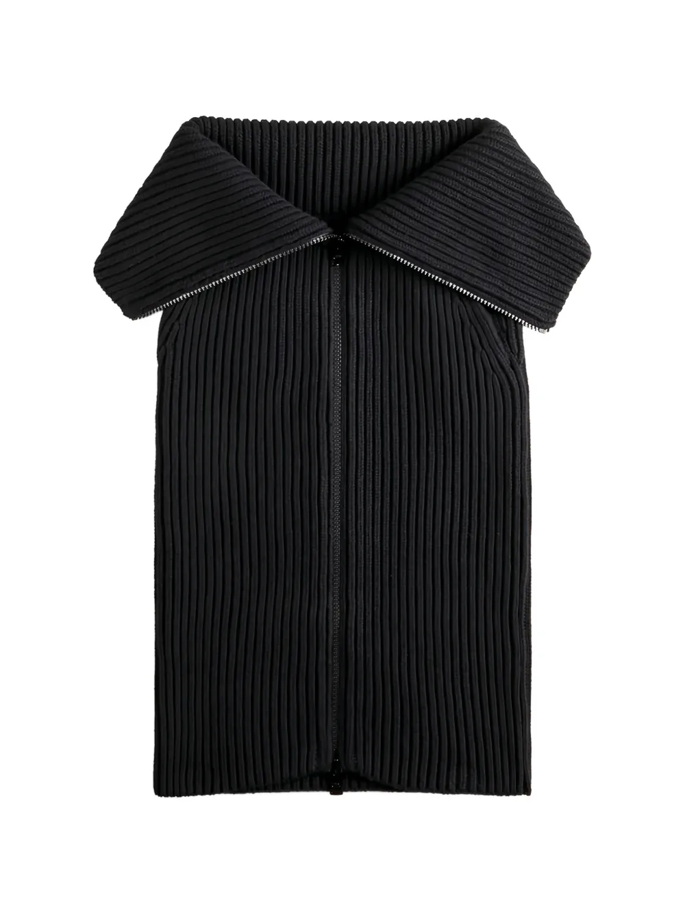 Tod's zip ribbed skirt - Schwarz