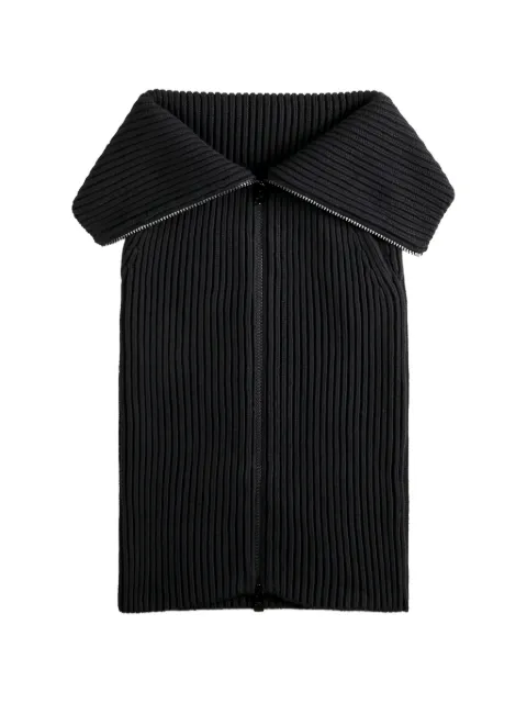 Tod's zip ribbed skirt