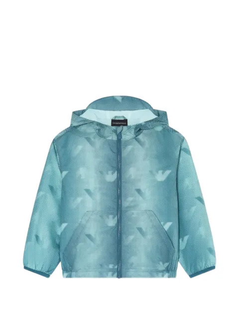 Emporio Armani Kids hooded logo jacket