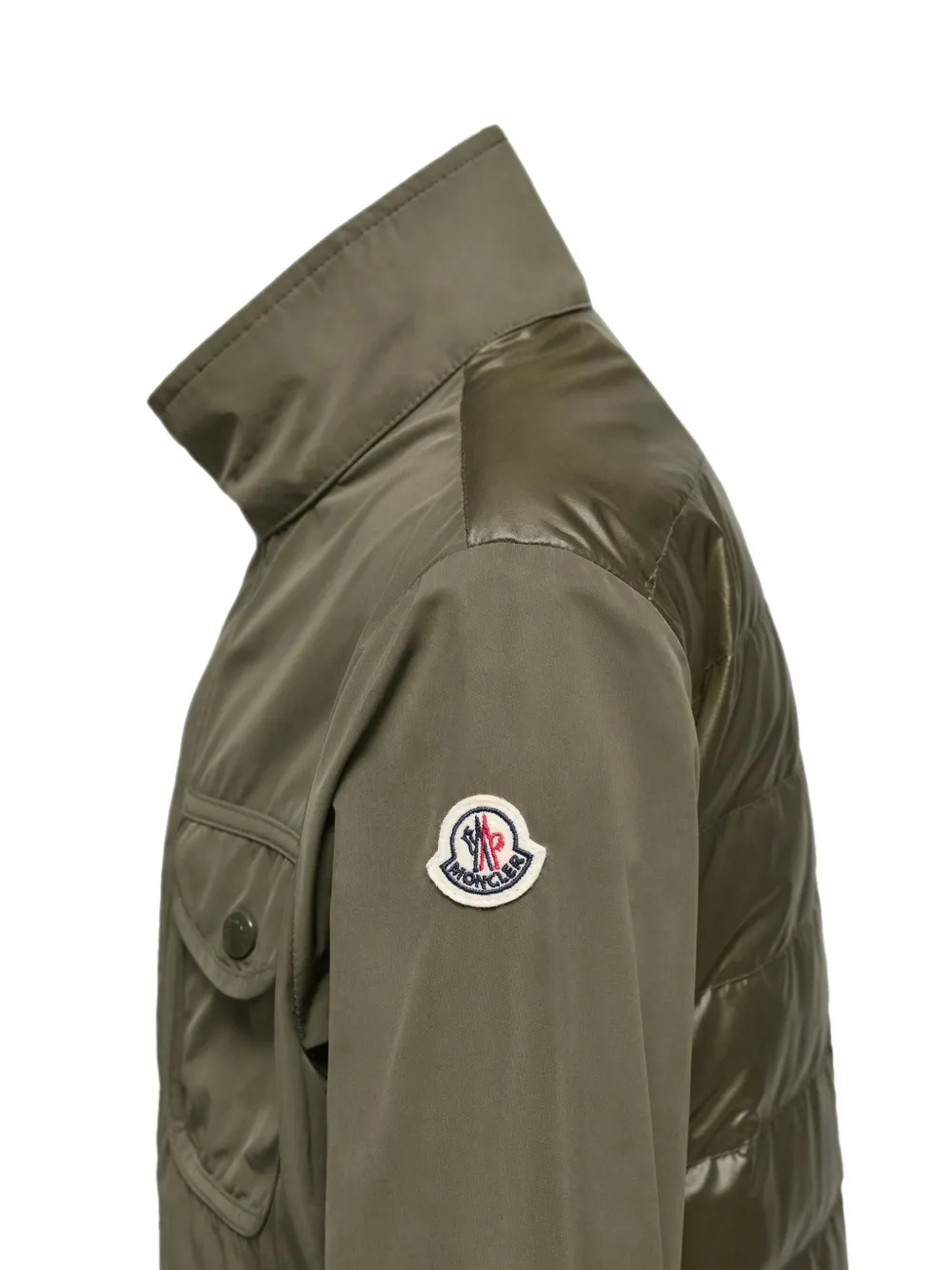  Moncler Enfant Kutlat Quilted Buttoned Jacket - Green 