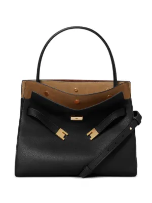 Tory Burch Eleanor レザーハンドバッグ ミニ | ブラック | FARFETCH JP