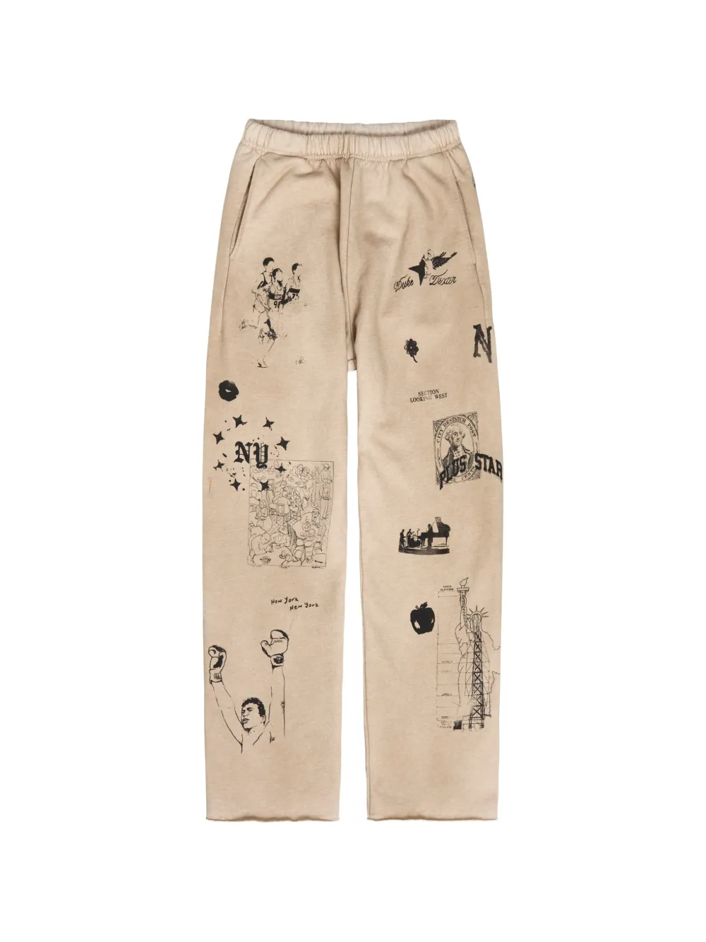DUKE & DEXTER printed track pants - Toni neutri