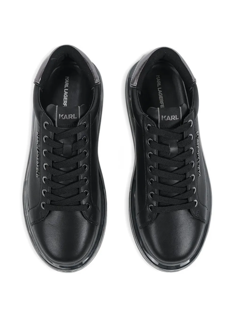 Karl Lagerfeld Kapri Kushion lace-up logo sneakers Zwart