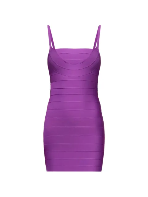 Herve Leger ribbed strap dress
