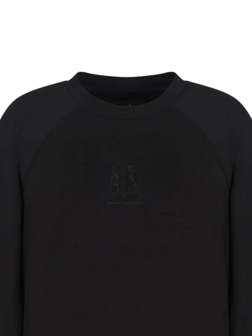  Armani Exchange Logo-detail Round-neck Sweatshirt - Black 