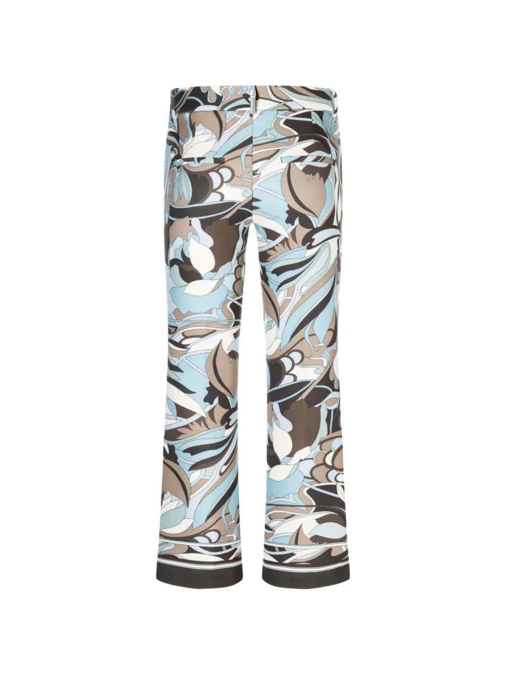  Cambio Floral-print Trousers - Blue 