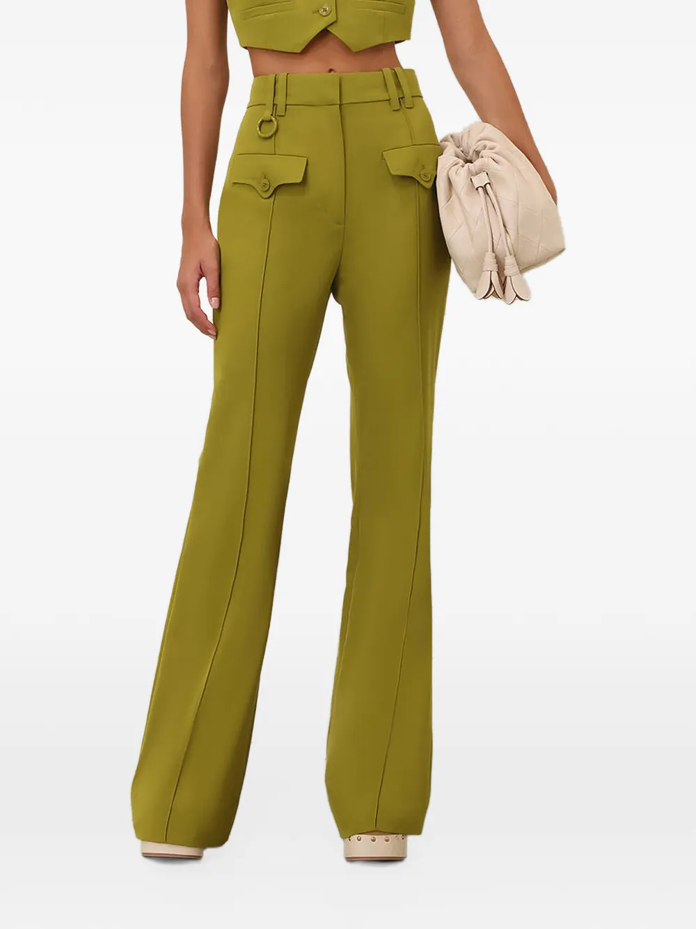 ZIMMERMANN Luna flared broek Groen