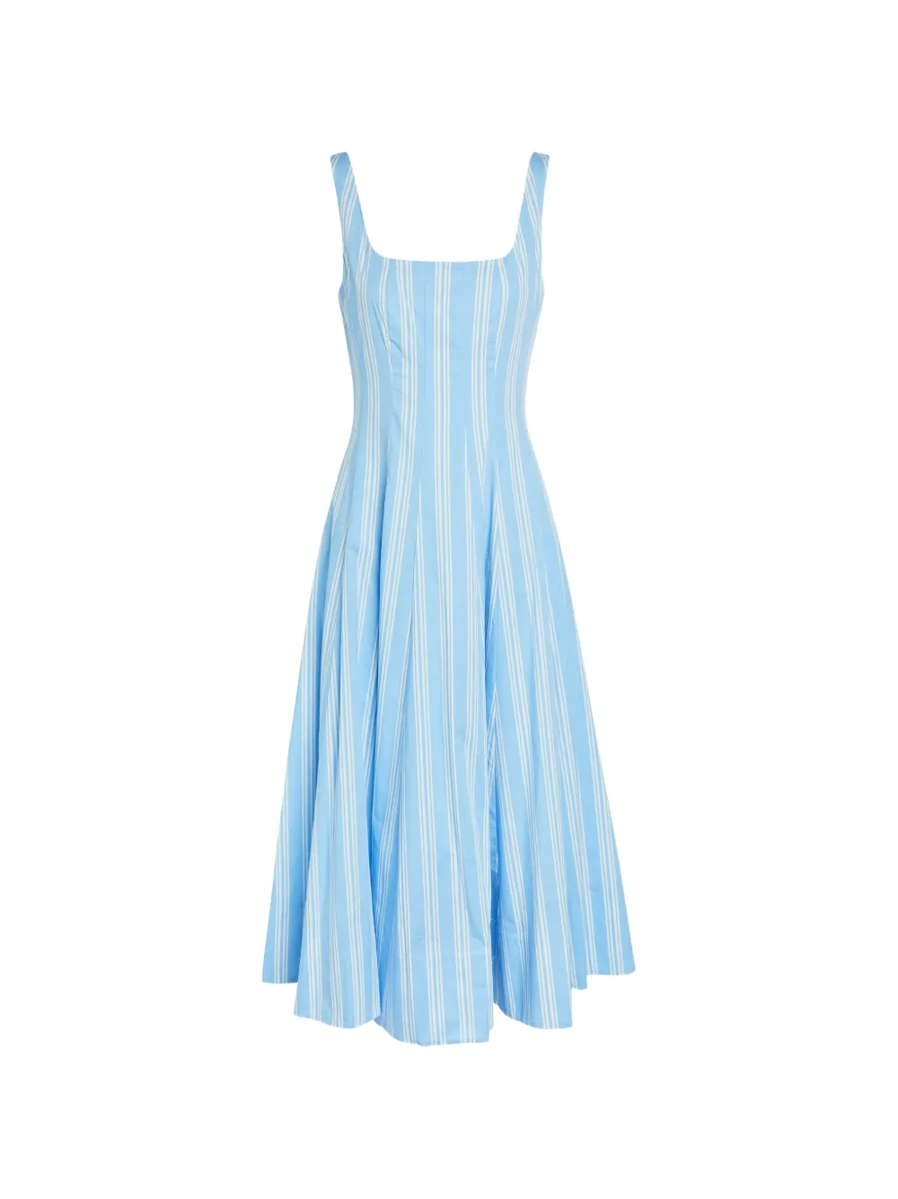 STAUD Wells striped mini dress - Blu