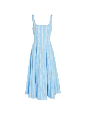 STAUD Striped Dress | Blue | FARFETCH
