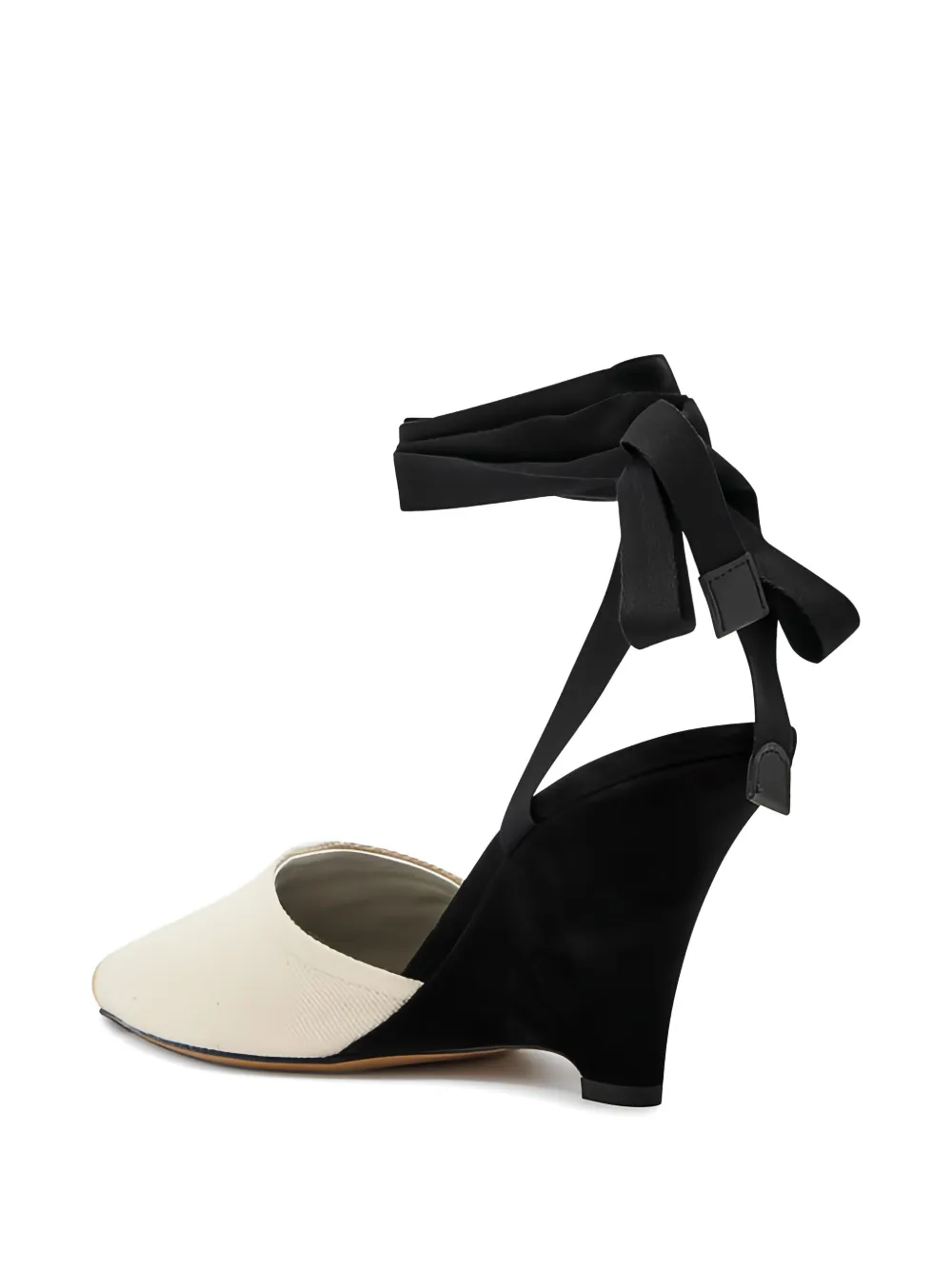 Jacquemus Sandalen met puntige neus en strik Beige